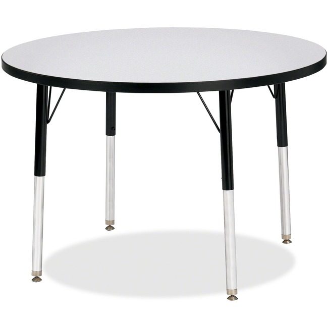 Jonti-Craft, Inc. Table Activity 36"RND Gy/Bk JNT6488JCA180
