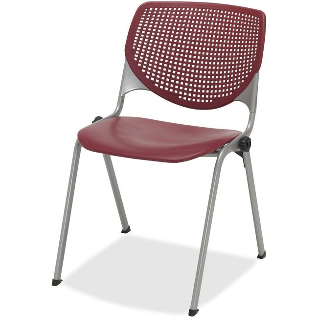 KFI Seating Poly Stack Chair Burgdy KFI2300SLP07