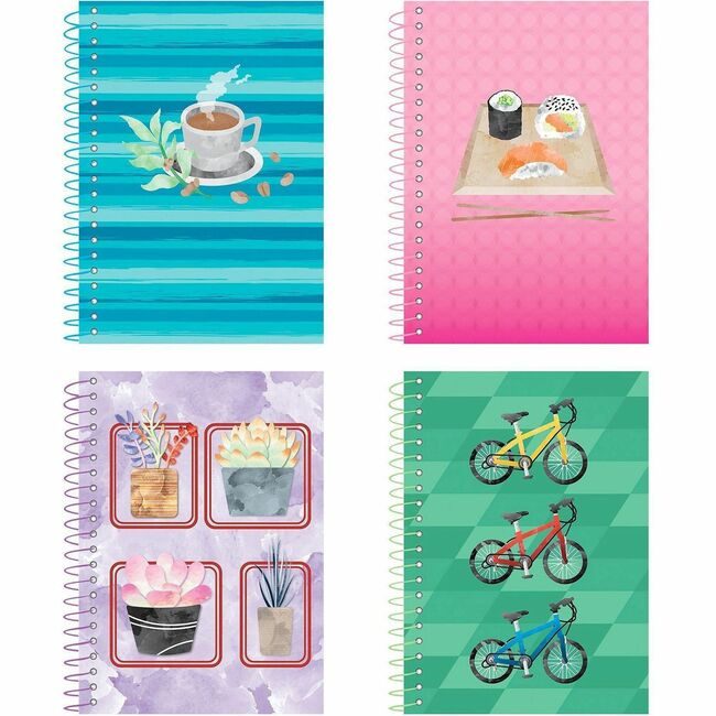 Roaring Spring Paper Products Notebook Life Notes 4 Assorted ROA12531CT
