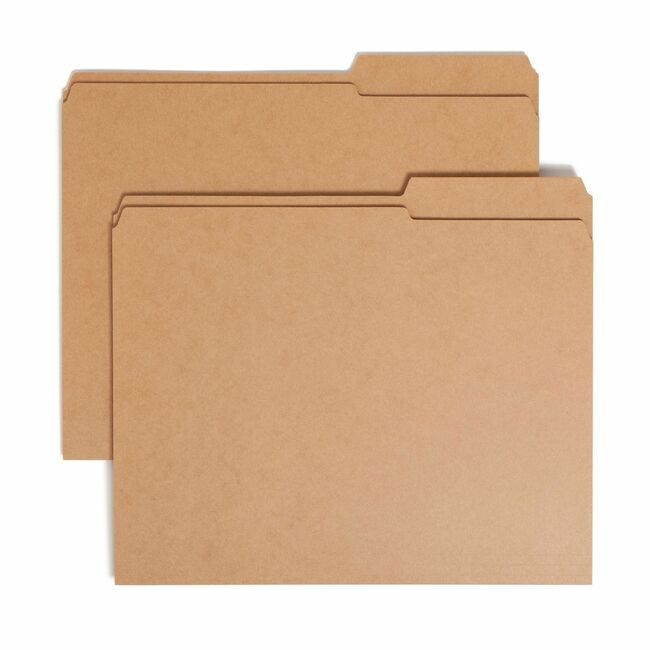 Smead Manufacturing Co. Folder Letter 11PT 2/5RT Kraft SMD10786