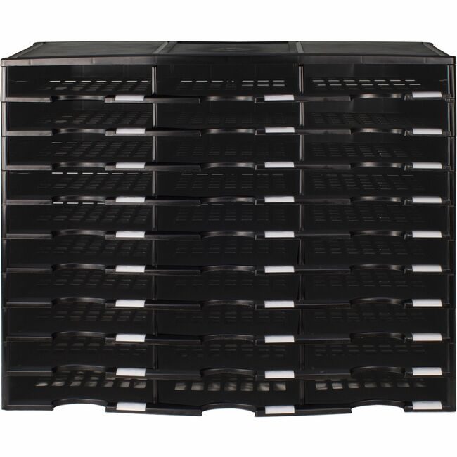 Storex Organizer Lit 30 CMP Black STX61419U01C