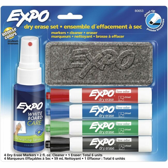 Sharpie / Expo / Prismacolor / Sanford Newell Brands / Sanford Sharpie / Expo / Prismacolor / Set Dryerase Low-Odor SAN80653A