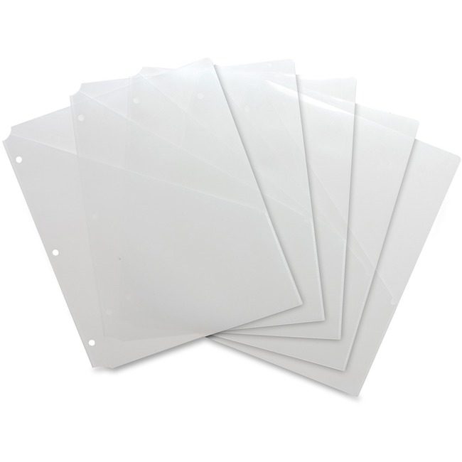 Business Source Pocket Binder Poly Clear 5 Pack BSN32375