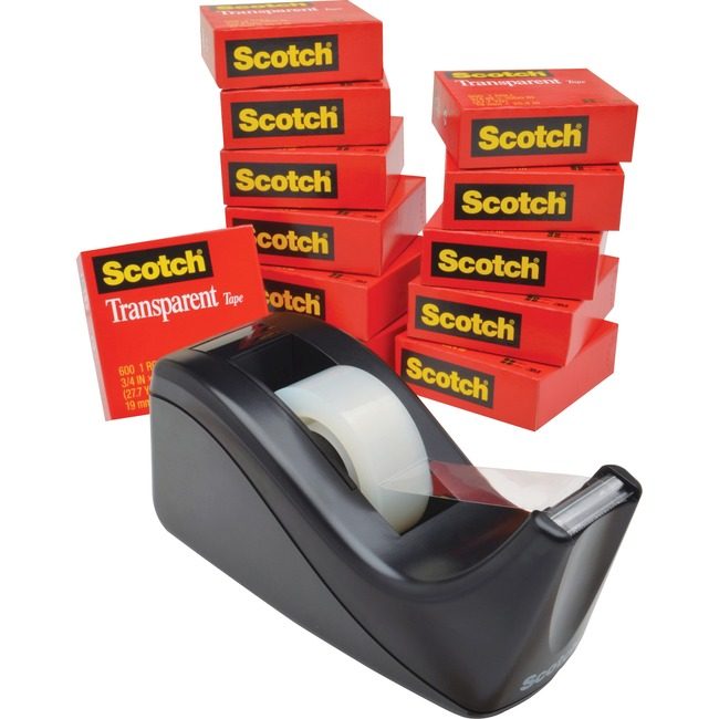 3M Company Tape W/Dispenser 12 Pack MMM600KC60