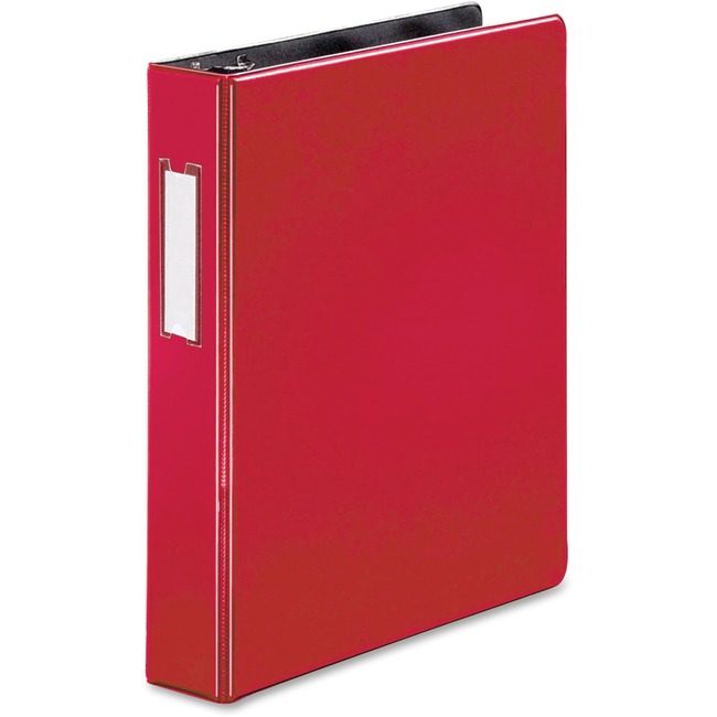 Business Source Binder Dring Lblhld 1.5" Red BSN33128