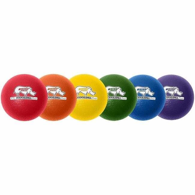 Champion Sports Ball Dodgeball 6/ST Assorted CSIRXD6SET