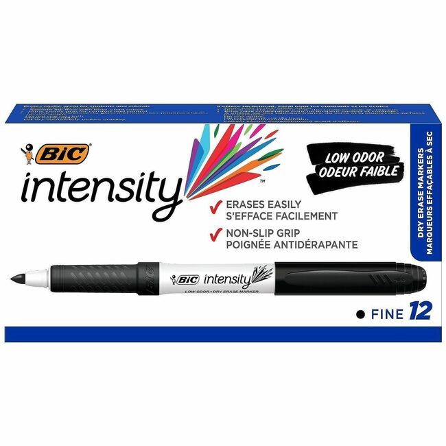 BIC Corporation Marker Dry Erase Grip Black BICGDE11-BK
