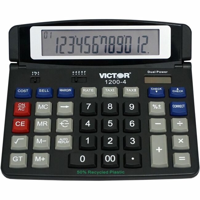 Victor Technology Calc Dsktp Dspy Cost/Sl/Mgn VCT1200-4