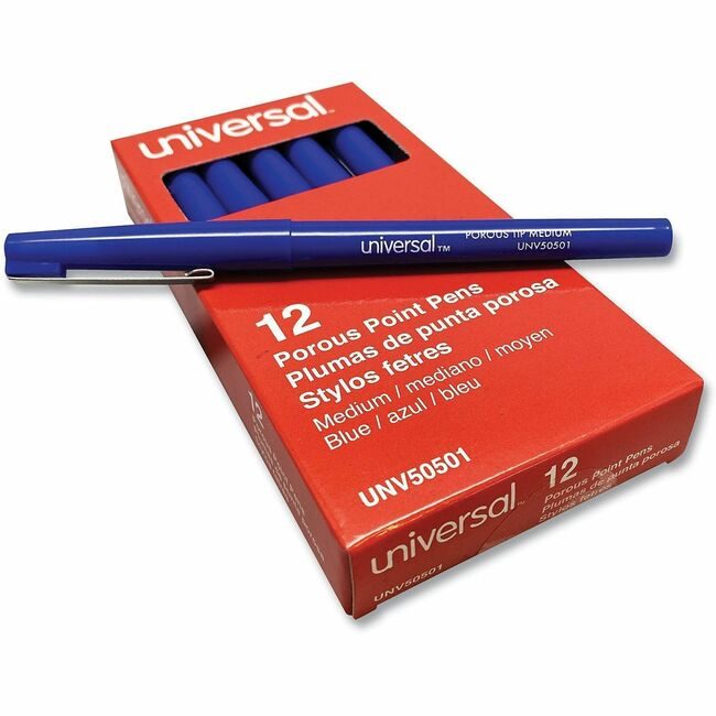 Universal Office Products Pen Porous Liqd.Rball Be UNV50501