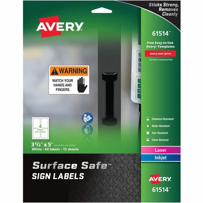 Avery Products Corporation Label Sgn Rem 3.5X5 We 60 Pack AVE61514