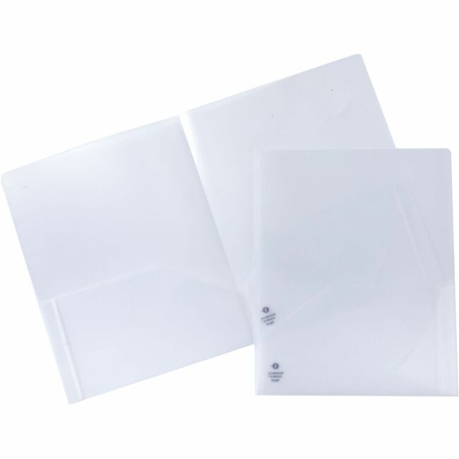 Business Source Folder 2POCKET Poly Clear 5 Pack BSN78499