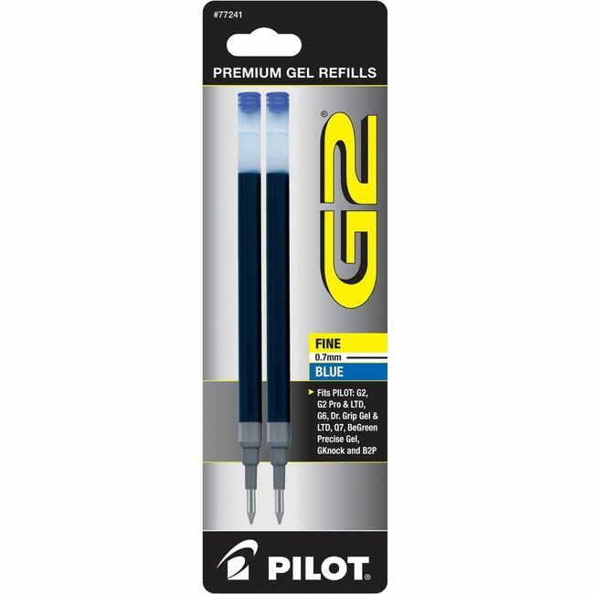 Pilot Corporation of America Refill Gel G2 Fine Be 2 Pack PIL77241