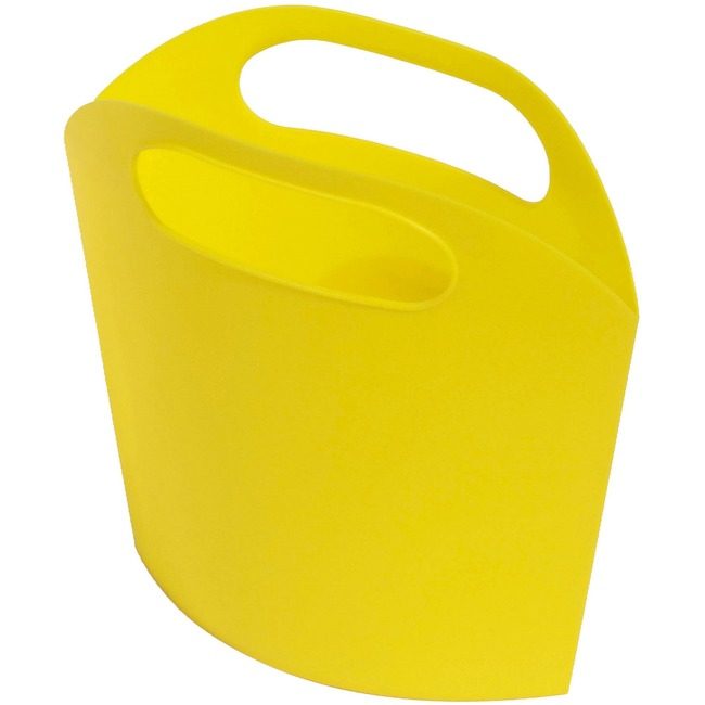Deflecto Tote Mini W/Handle Yellow DEF39501YEL