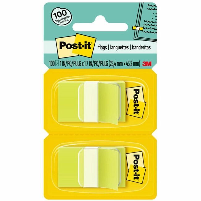3M Company Flags Post-It 1" 100 Count Bgn MMM680-BG2