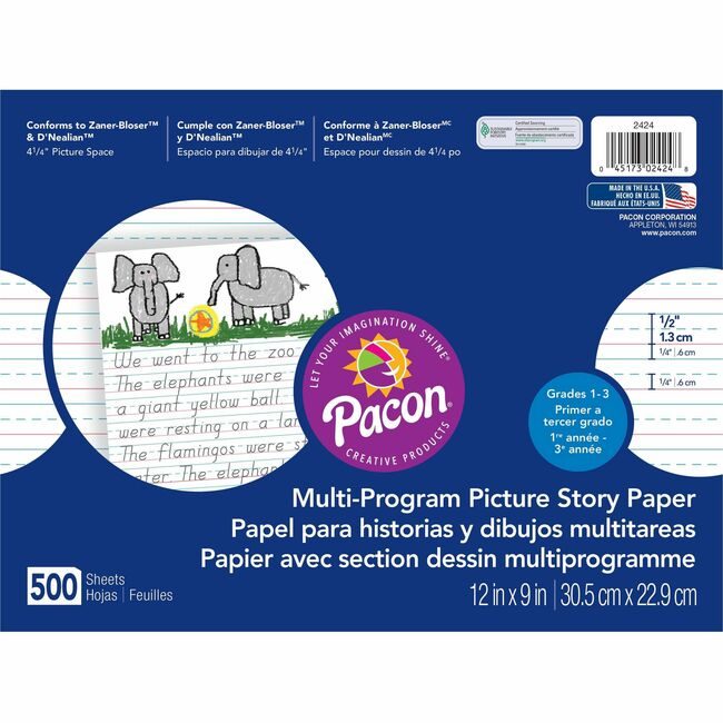 Pacon Corporation Paper Hndwrt Picture Story PAC2424