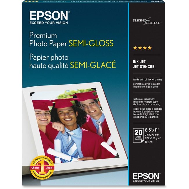 Epson America Paper Photo Semi Gls Letter EPSS041331