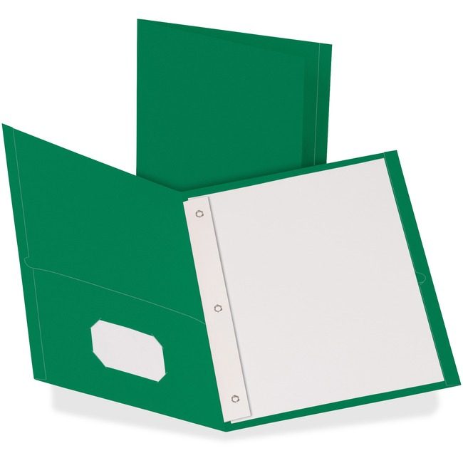TOPS Products / ACCO legacy Oxford Folder 2POCKET W/Fastnr Green OXF57756