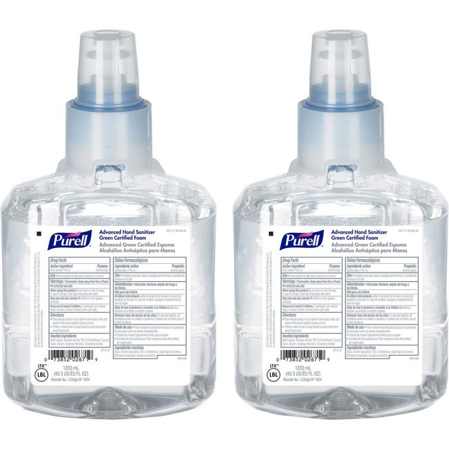 GOJO Industries Refill Foam Cert Green Adv GOJ190402CT