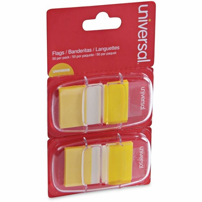 Universal Office Products Flag 1"X1.77"PAGE 100 Yw UNV99006