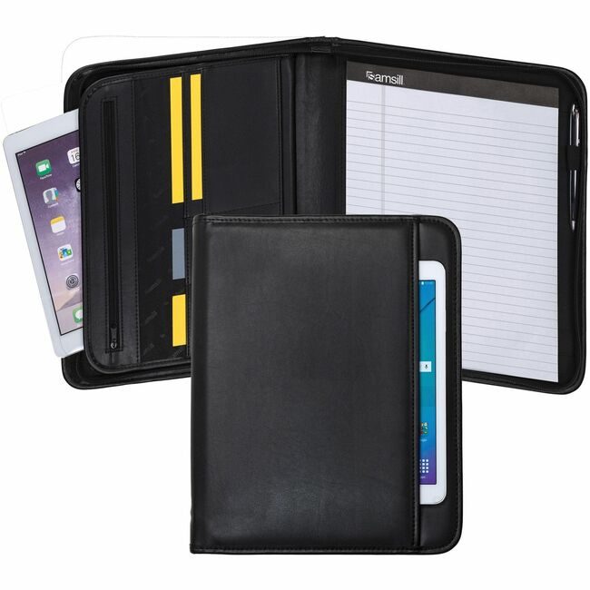 Samsill Holder Pad Pro Zip Lthr Black SAM70820