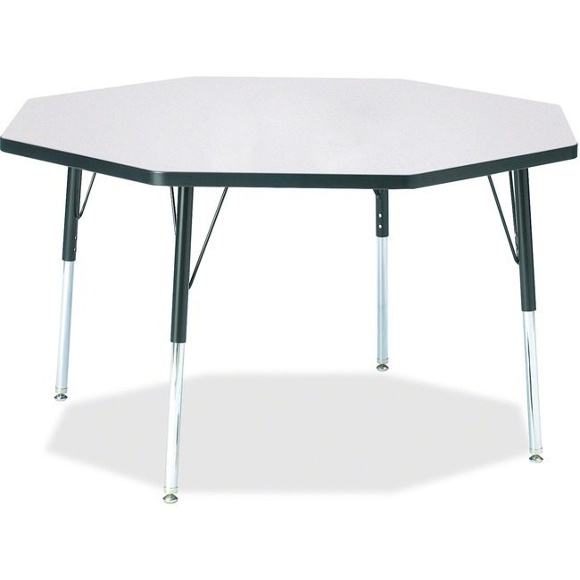 Jonti-Craft, Inc. Table Octagon 48X48 Gy/Bk JNT6428JCA180