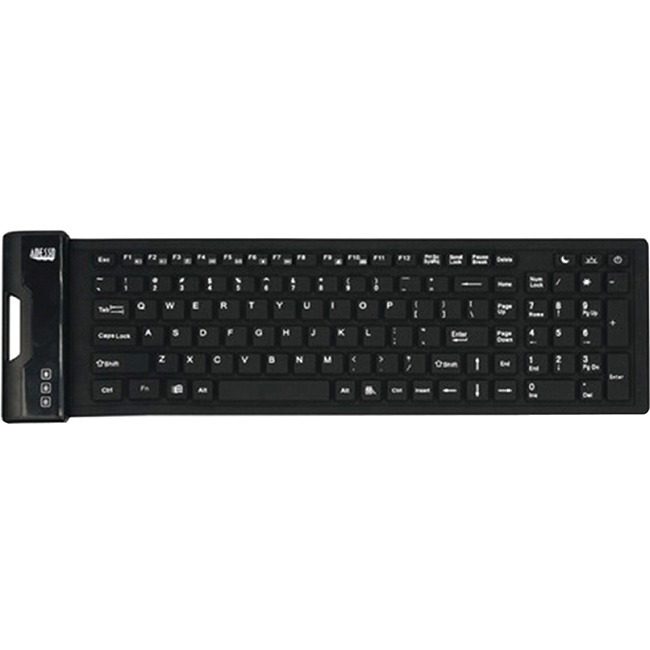 Adesso Kboard Antimicrobl Flex Black ADEAKB222UB