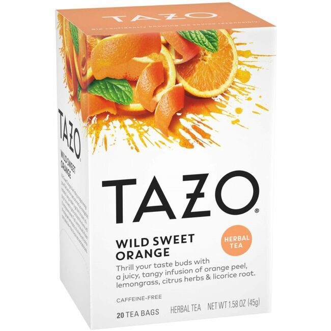 Starbucks Coffee Company Tea Tazo Wld Swt Ornge 20BG TZO20034