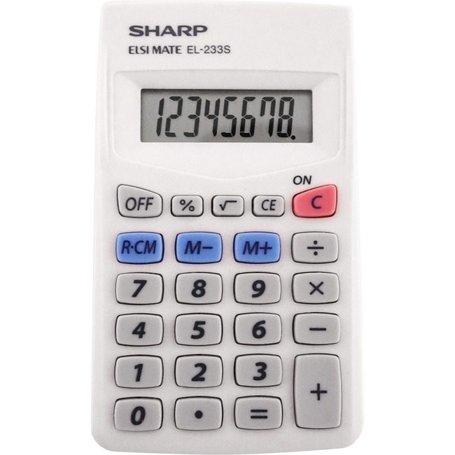 Sharp Electronics Calc 8DGT Twn Pwr Slant Dis SHREL240SAB
