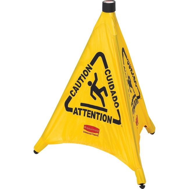 Rubbermaid Commercial Products Cone Safety Popup Caution RCP9S0000YWCT