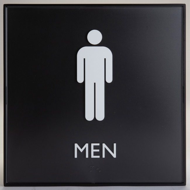 Lorell Sign 8"X8" Ada Mens Rr LLR02658