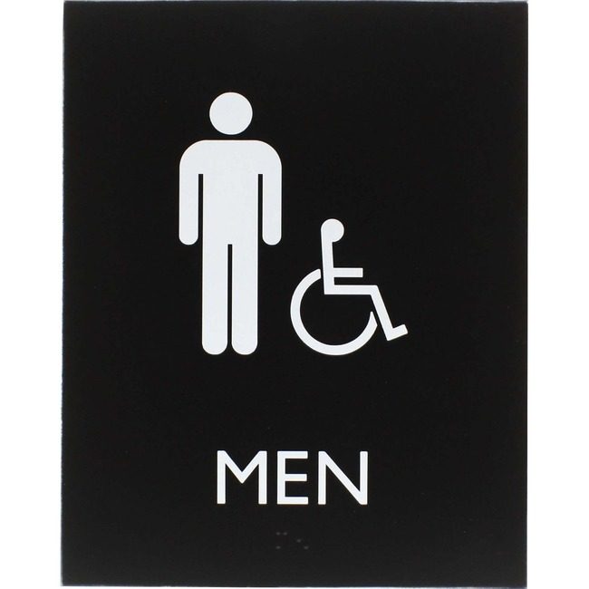 Lorell Sign 8.5X6.75 Ada Men Acc LLR02668
