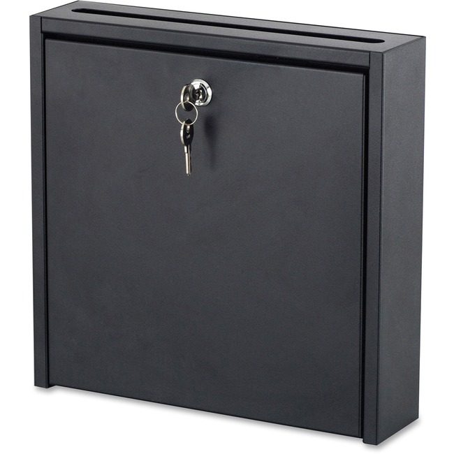 Safco Products Mailbox 12X12 Wall Mount SAF4258BL