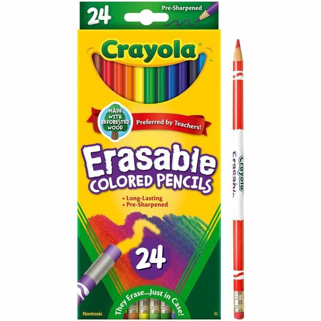 Crayola LLC Pencil Color Eraseabl 24CLR CYO68-2424