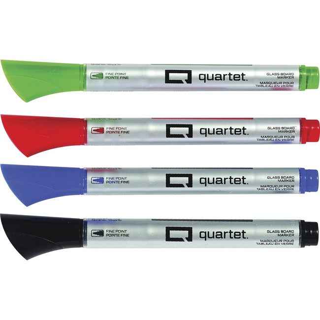 ACCO Brands Quartet Markers Glass Board 4 Pack QRT79555