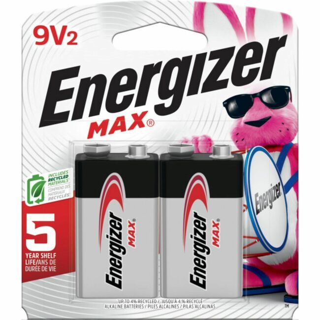 Energizer / Eveready Energizer Holdings / Eveready Battery Alka 9V 2 PK EVE522BP-2