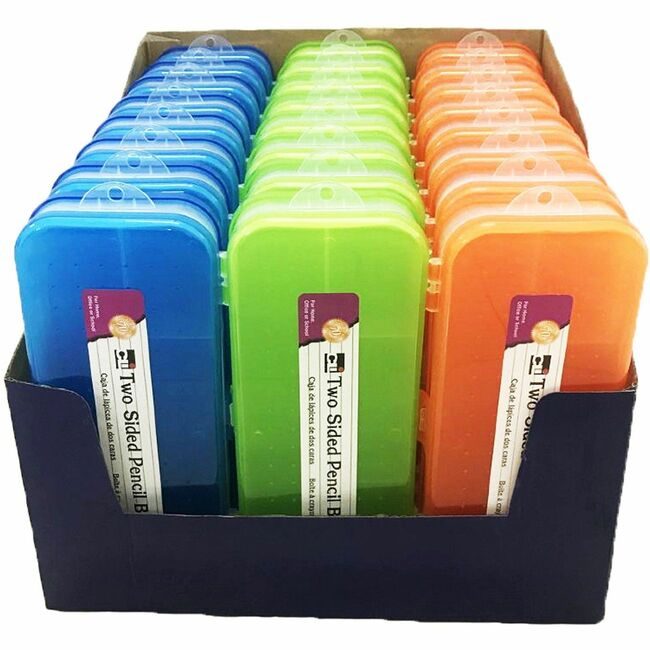 Charles Leonard Box Pencil 2SIDED Astclrs LEO76310ST
