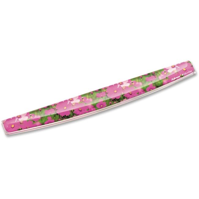 Fellowes Brands Rest Wrist Gel Pink Flwr FEL9179101