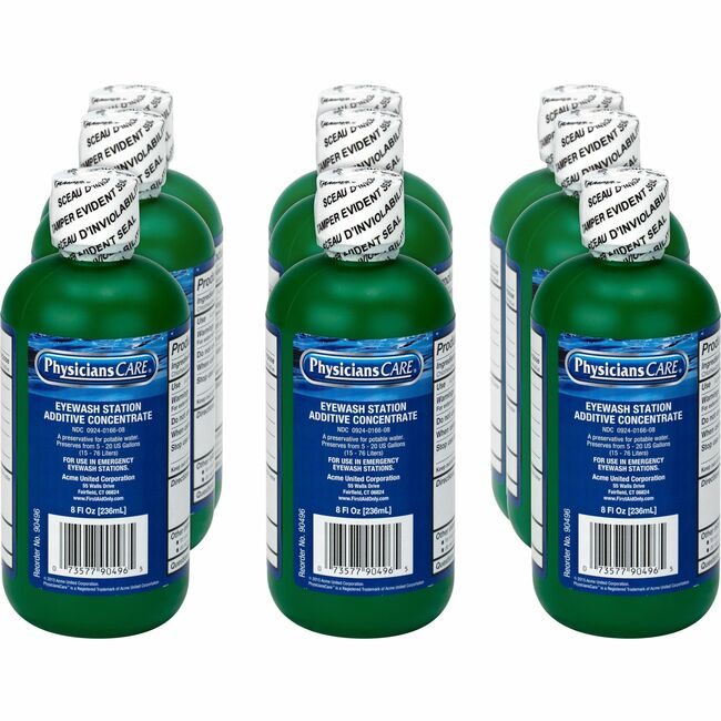 Acme United Corporation First Aid Only Additive Eyewash 8Z 5-20GAL FAO90496CT