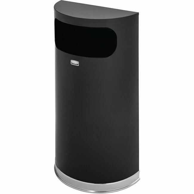 Rubbermaid Commercial Products Receptacle Hlfrnd 9GL Bkce RCPSO820PLBK