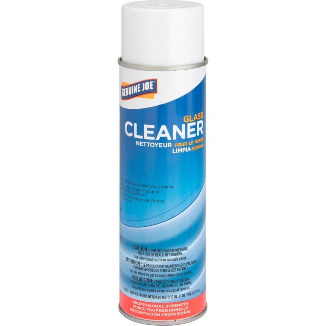 Genuine Joe Cleaner Glass Aerosol 19OZ GJO02103