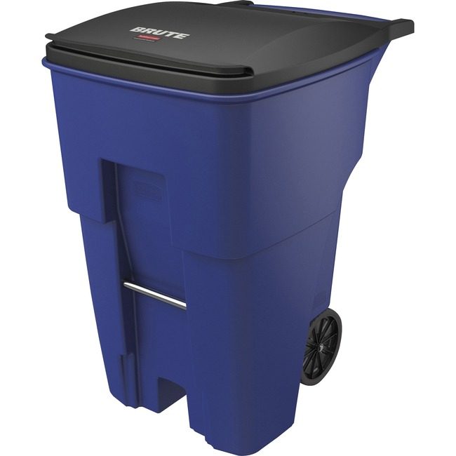 Rubbermaid Commercial Products Receptacle Rollout 95GAL Be RCP9W2273BLU