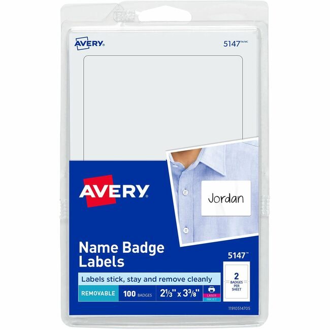 Avery Products Corporation Label Name Ss Pln We 100 AVE5147