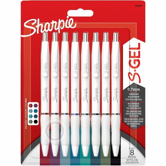 Sharpie / Expo / Prismacolor / Sanford Newell Brands / Sanford Sharpie / Expo / Prismacolor / Pen S-Gel White Colors 8 Count SAN2208551