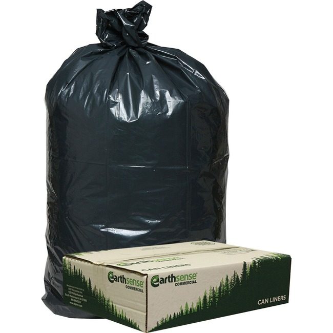 Berry Global Bags Trash Lo-D 33 Gal Black WBIRNW1TL80