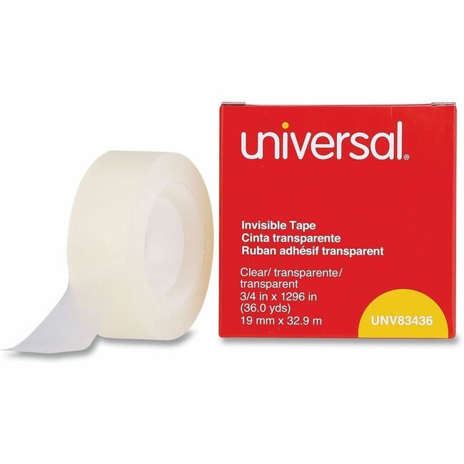 Universal Office Products Tape Write On 3/4X36YD UNV83436