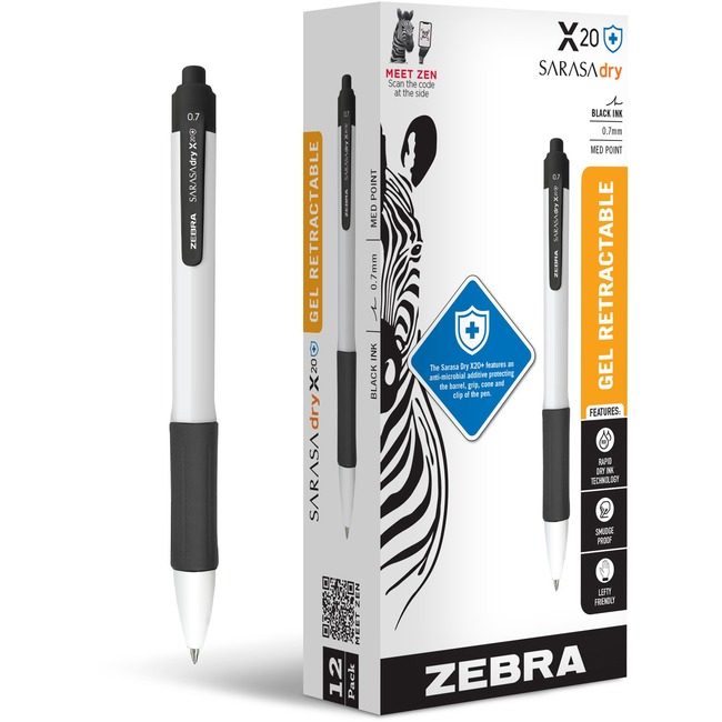 Zebra Pen Corporation Antimcrbial X20 Dz Black ZEB41610