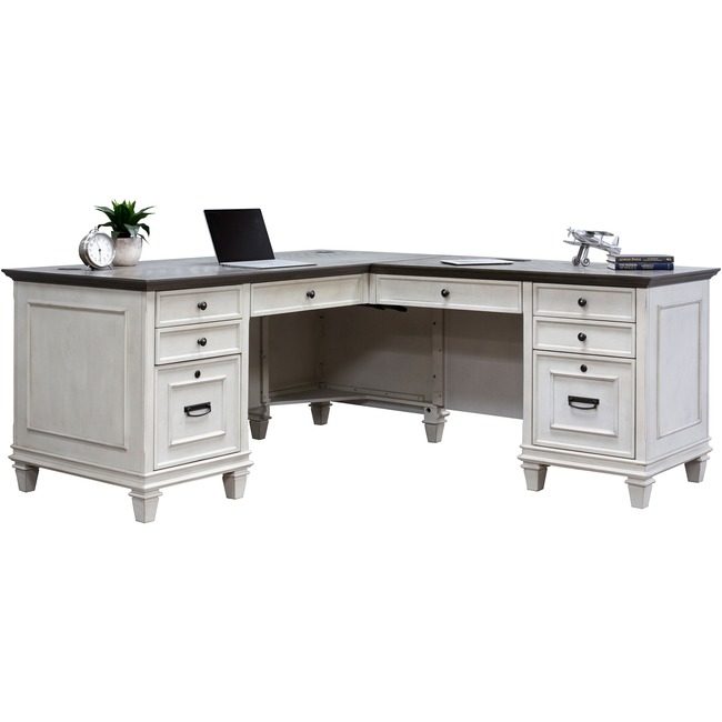 Martin Furniture Desk Withrightreturn Vintageli MRTIMHF684RRRW