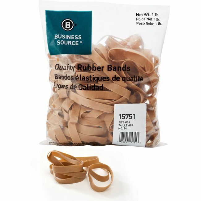 Business Source Rubberbands SIZE #84 1LB BSN15751