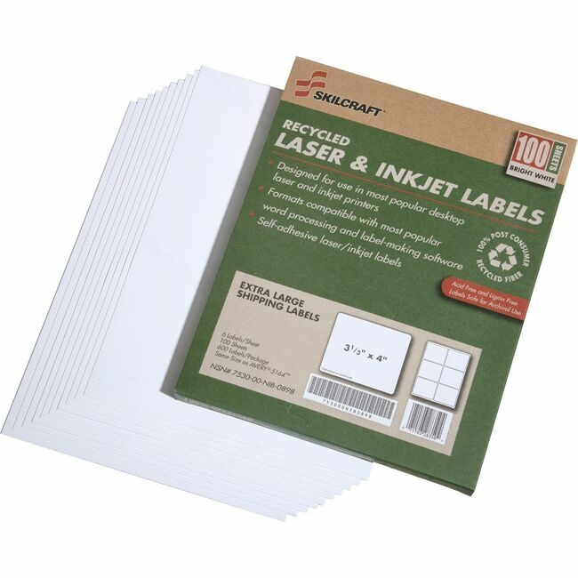 Varies / verify SKU SKU-LEVEL VERIFICATION REQUIRED Label Shipping Rcyc 3-1/3X4 NSN5789294