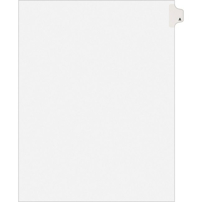 Avery Products Corporation Dividers Index Sidetab A AVE01401